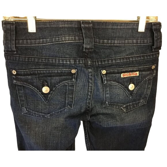 Ladies Hudson Signature Bootcut Low Rise 5-Pocket Jeans Washed Denim Size 26 - Picture 7 of 12